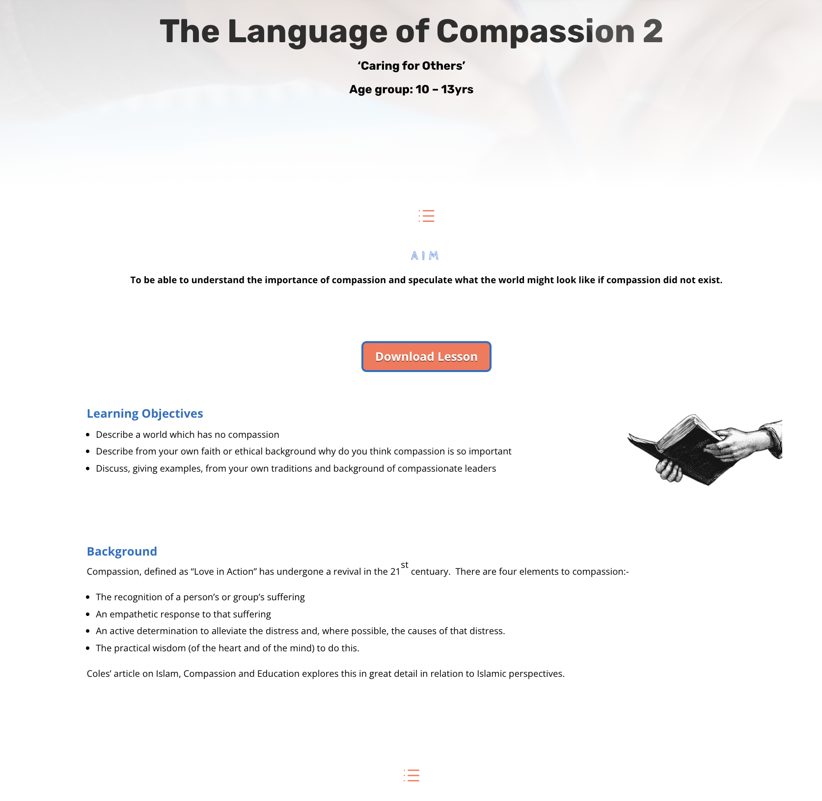Sharing Our Lives Resource Language of Compassion 2 | TiaCommunity